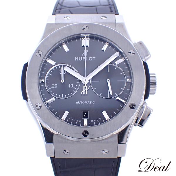 HUBLOT ウブロ クラシックフュージョン クロノグラフ チタニウム レーシンググレー 521.N...