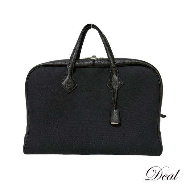 HERMES エルメス ヴィクトリア 2 12H 黒 ビジネスバッグ ブラック メンズ ブリーフケー...