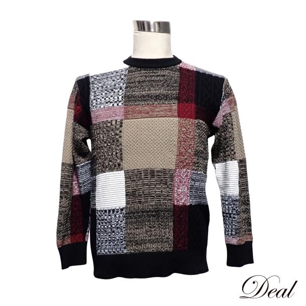 BLACK LABEL ブラックレーベル テクスチャーミックス クレストブリッジ チェック セーター...