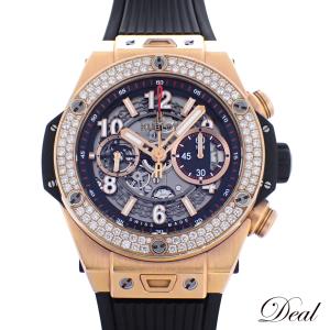 ベゼルダイヤ HUBLOT ウブロ ビッグバン ウニコ キングゴールド 411.CX.1180.RX メンズ 腕時計