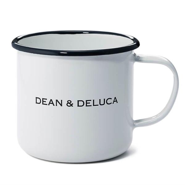 マグカップ コーヒー ホットドリンク DEAN &amp; DELUCA ホーローマグカップ ホワイト 40...