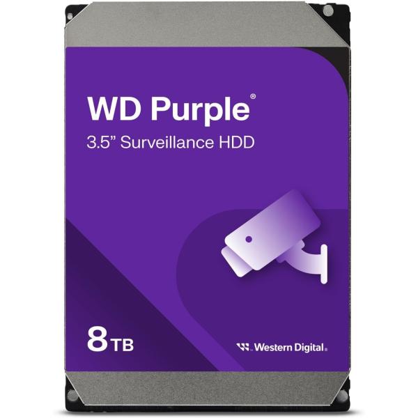 送料無料 Western Digital WD85PURZ 8TB S-ATA Purple 監視シ...