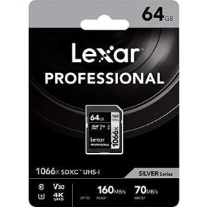 Lexar レキサーProfessional 1066x SDXC UHS-I Card SILVER Series 64GB LSD1066064G-BNNNG