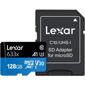 Lexar レキサーHigh-Performance 633x microSDXC 128GB LSDMI128BB633A SD変換アダプター付属