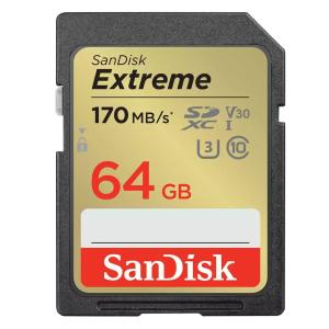 送料無料 SanDisk サンディスク 64GB Extreme Class10 UHS-I U3 V30 4K R:170MB/s SDSDXV2-064G-GNCIN[海外リテール品](メール便4つまで送料無料)｜dear-i