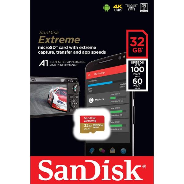 送料無料 SanDisk サンディスク フラッシュカード 32GB Micro SD UHS1(U3...