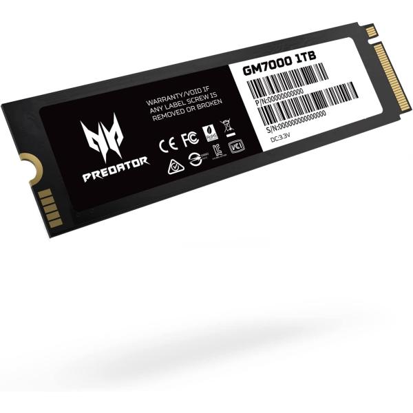 Acer Predator GM7000-1TB ヒートシンク付き NVMe ゲーミングSSD M....