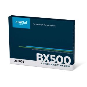 メール便送料無料SSD Crucial BX500 CT2000BX500SSD1 2TB内部SSD（3D NAND、SATA、2.5インチ） 【3年保証】[海外リテール品]