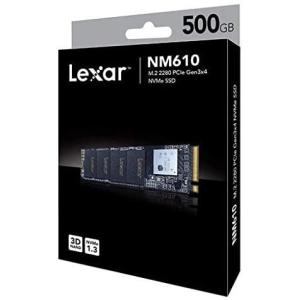 送料無料 Lexar NM610 NVMe M.2 SSD 500GB Type2280 PCIe3.0x4 LNM610-500RB 3年保証 [海外リテール品]｜dear-i