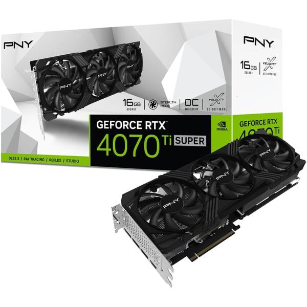 送料無料 PNY GeForce RTX 4070 Ti SUPER 16GB VERTO OC T...