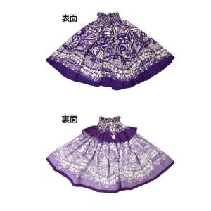 フラダンス衣装 シングルパウスカート ダンス 衣装 フラ シングル JQT10340 レディース 綿混 スカート パープル/紫｜dear-woman
