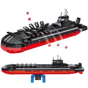 ブロック互換 レゴ 互換品 レゴミリタリー タイフーン型　原子力潜水艦 941 アクーラ設計　戦略任務　重ミサイル　潜水巡洋艦　誕生日 プレゼント｜dear-woman