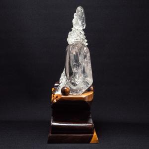 水晶 鳳凰 彫物 虹入り パワーストーン 風水...の詳細画像1