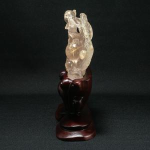 ルチルクォーツ 水晶 鳳凰 彫物 虹入り パワ...の詳細画像2