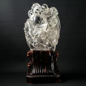 水晶 龍 彫物 虹入り パワーストーン 風水 ...の詳細画像2