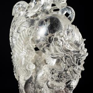 水晶 龍 彫物 虹入り パワーストーン 風水 ...の詳細画像4