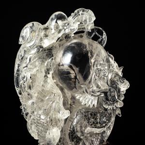 水晶 龍 彫物 虹入り パワーストーン 風水 ...の詳細画像5