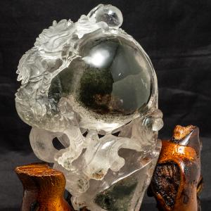 ガーデン水晶 龍 彫物 風水 開運祈願 金運祈...の詳細画像4