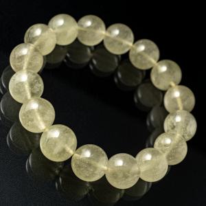 リビアングラス インパクトガラス ブレスレット 丸玉13.5mm 天然ガラス 宇宙・高波動系ヒーリングストーン 天然石 パワーストーン