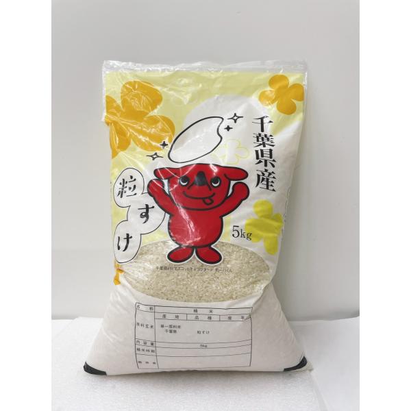 新米7年産　千葉県産　粒すけ5kg　（北海道沖縄を除き合計5500円以上で送料無料）