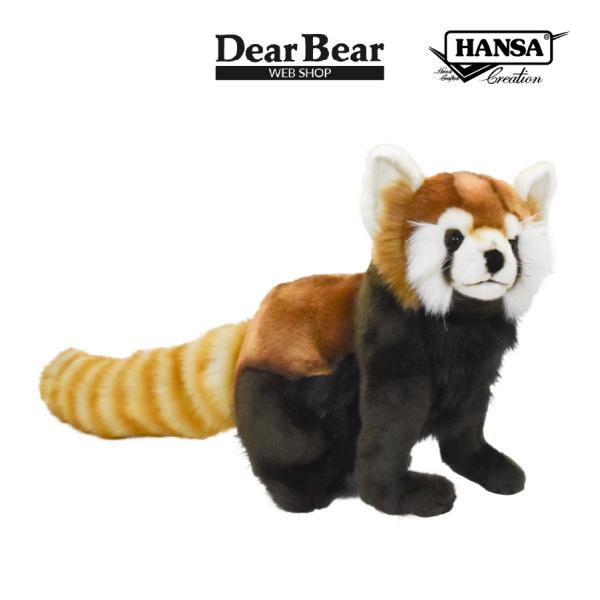 BH3579 レッサーパンダ HANSA　れっさーぱんだ 小熊猫 ぬいぐるみ リアル おもちゃ 置物