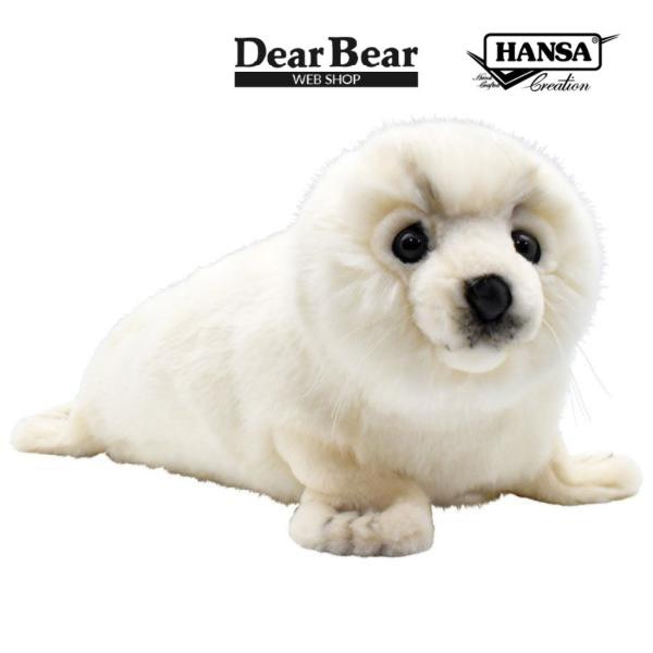 BH3766 シロアザラシ HANSA　しろあざらし 白海豹 ぬいぐるみ リアル