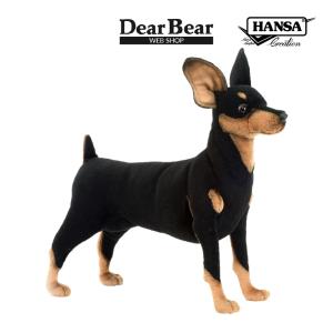 HANSA BH3994 パピヨン ブラック ぱぴよん くろ 黒 いぬ イヌ 犬