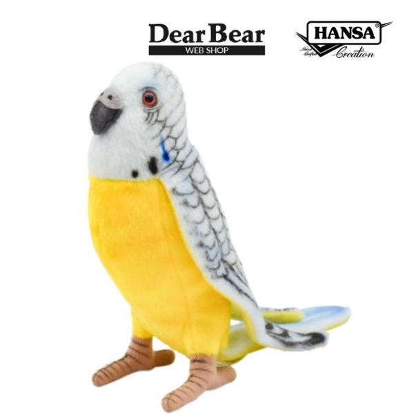 BH4653 ブルーセキセイインコ HANSA　ぶるーせきせいいんこ とり トリ 鳥 ぬいぐるみ リ...