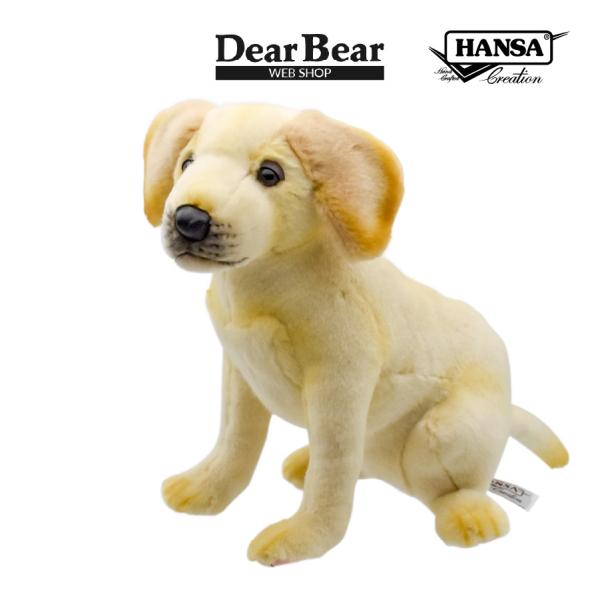 BH4712 ラブラドール 仔 HANSA　らぶらどーる いぬ イヌ 犬 こども 子供 ぬいぐるみ ...
