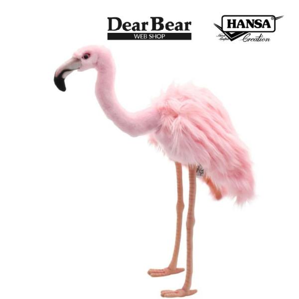 BH5680 フラミンゴ HANSA　ふらみんご 紅鶴 とり トリ 鳥 ぬいぐるみ リアル