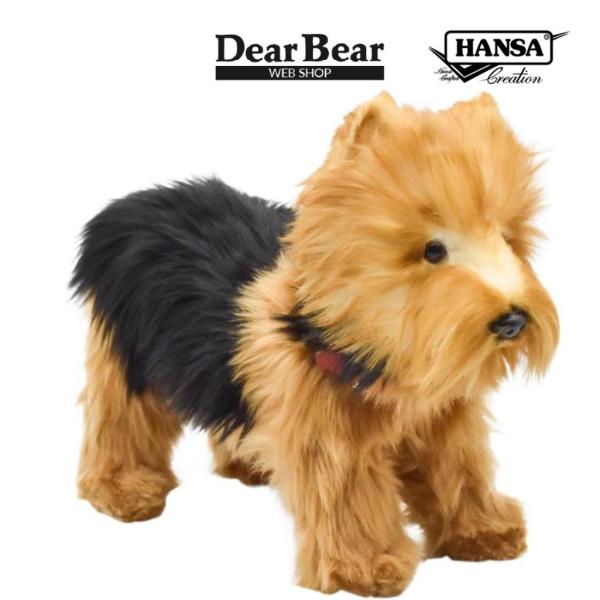 BH5900 ヨークシャーテリア HANSA　よーくしゃーてりあ いぬ イヌ 犬 ぬいぐるみ リアル...