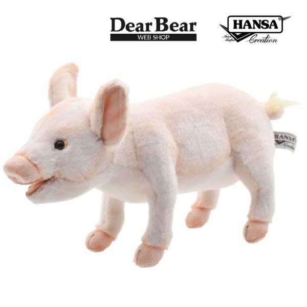 BH6290 ブタ 仔 HANSA　ぶた 豚 こども 子供 ぬいぐるみ リアル
