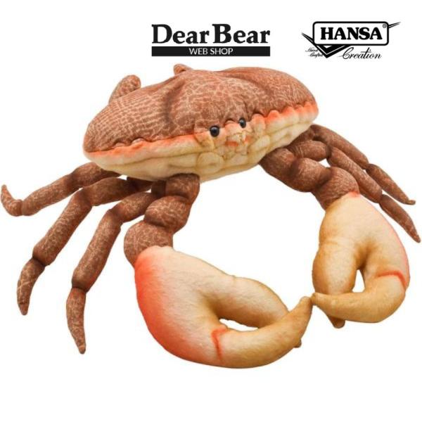 BH6312 カニ オレンジ HANSA　かに 蟹 ぬいぐるみ リアル