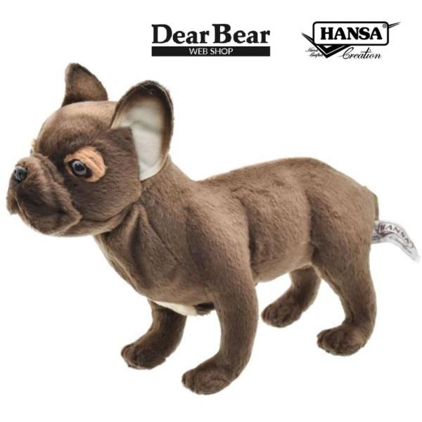 BH6594 フレンチブルドッグ HANSA　ふれんちぶるどっぐ いぬ イヌ 犬 ぬいぐるみ リアル