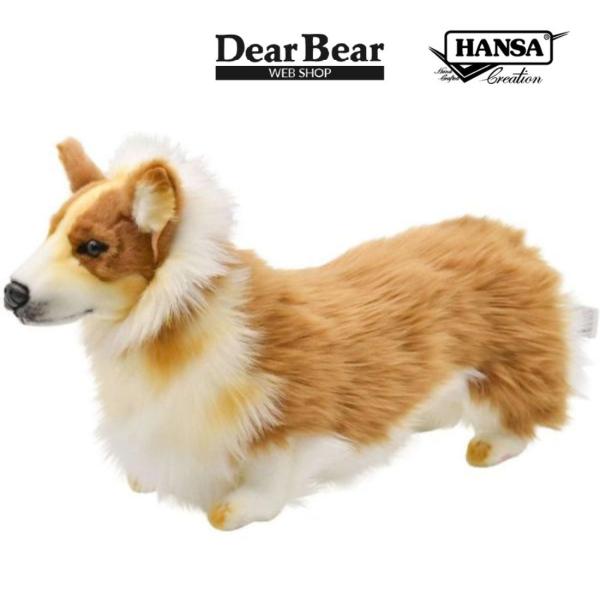 BH6684 ウェルシュコーギー HANSA　うぇるしゅこーぎー いぬ イヌ 犬 ぬいぐるみ リアル...