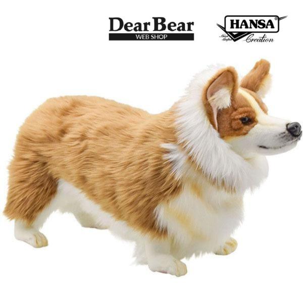 BH6686 ウェルシュコーギー HANSA　うぇるしゅこーぎー いぬ イヌ 犬 ぬいぐるみ リアル
