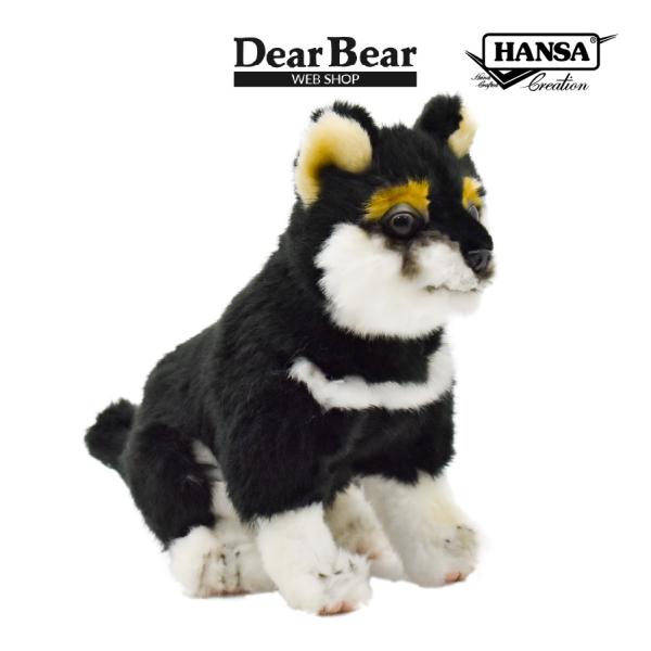 BH7249 クロシバ コ HANSA　黒柴 くろしば いぬ イヌ 犬 こども 子供 ぬいぐるみ リ...