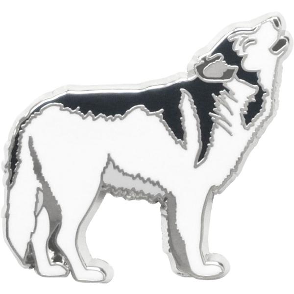 ピンズ オオカミ 動物 ピンバッジ ブローチ おおかみ 狼 プレゼント アニマルフレンズ