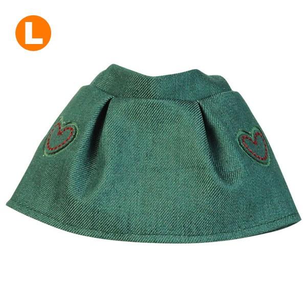 ぬいぐるみ 洋服 デニムスカート ブルー L 春夏秋冬 ベアウェア 着せ替え ぬい服 プレゼント ハ...