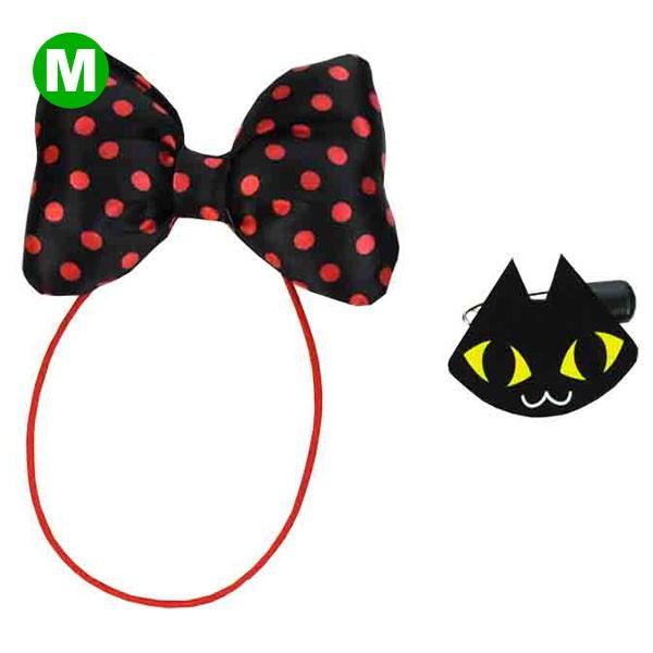 ぬいぐるみ 洋服 ヘアゴム キャットM 秋冬 ベアウェア 着せ替え ぬい服 プレゼント リボン ネコ