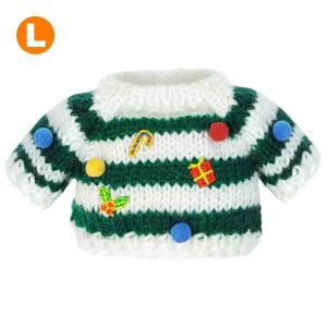 べアウェア キャップ&セーター ボーダー L ぬいぐるみ