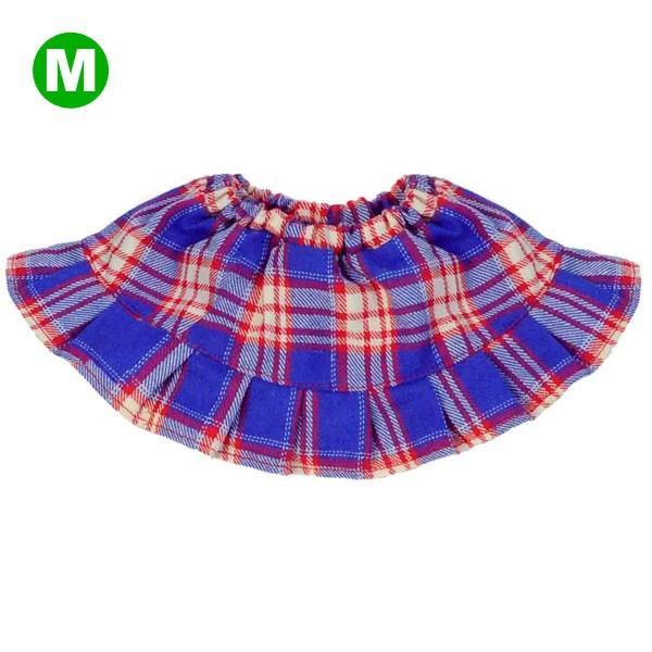 ぬいぐるみ 洋服 スカート チェック M 春夏秋冬 ベアウェア 着せ替え ぬい服 プレゼント