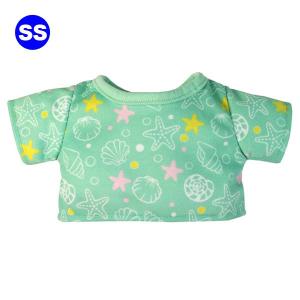 ぬいぐるみ 洋服 Ｔシャツ シェル ライムグリーン SS 春夏 ベアウェア 着せ替え ぬい服 プレゼント