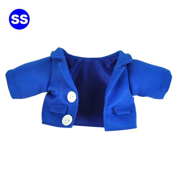 ぬいぐるみ 洋服 ジャケット ブルー SS 春夏秋冬 ベアウェア 着せ替え ぬい服 プレゼント