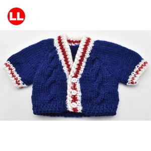 ぬいぐるみ 洋服 カーディガン ネイビー LL 秋冬 ベアウェア 着せ替え ぬい服 プレゼント