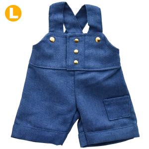 べアウェア オーバーオール ブルー L ぬいぐるみ 服 洋服