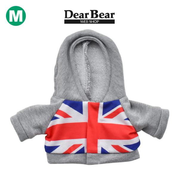 ぬいぐるみ 洋服 パーカー ユニオンジャック M 春夏22 ベアウェア 着せ替え ぬい服 プレゼント...