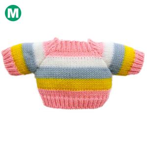 新作べアウェア セーター ボーダーピンク Ｍ ぬいぐるみ