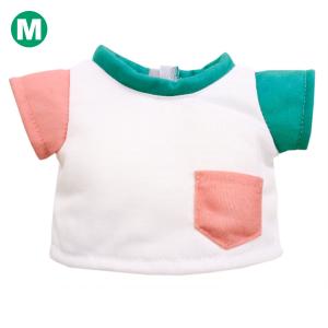 ぬいぐるみ 洋服 新作 Tシャツ ピンク＆グリーン M 春夏23