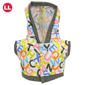 ぬいぐるみ 洋服 新作 パーカー アルファベット LL